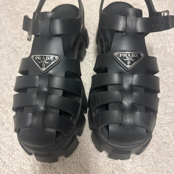 Prada Rubber Monolith sandals - Picture 2 of 4